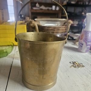Vintage Brass Bucket
